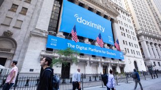 Doximity at the New York Stock Exchange for their IPO, June 24, 2021.