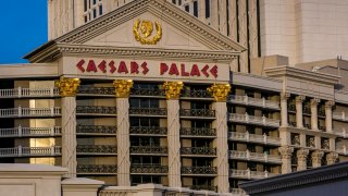 The exterior of Caesars Palace Hotel and Casino is viewed in Las Vegas on Dec. 4, 2015.