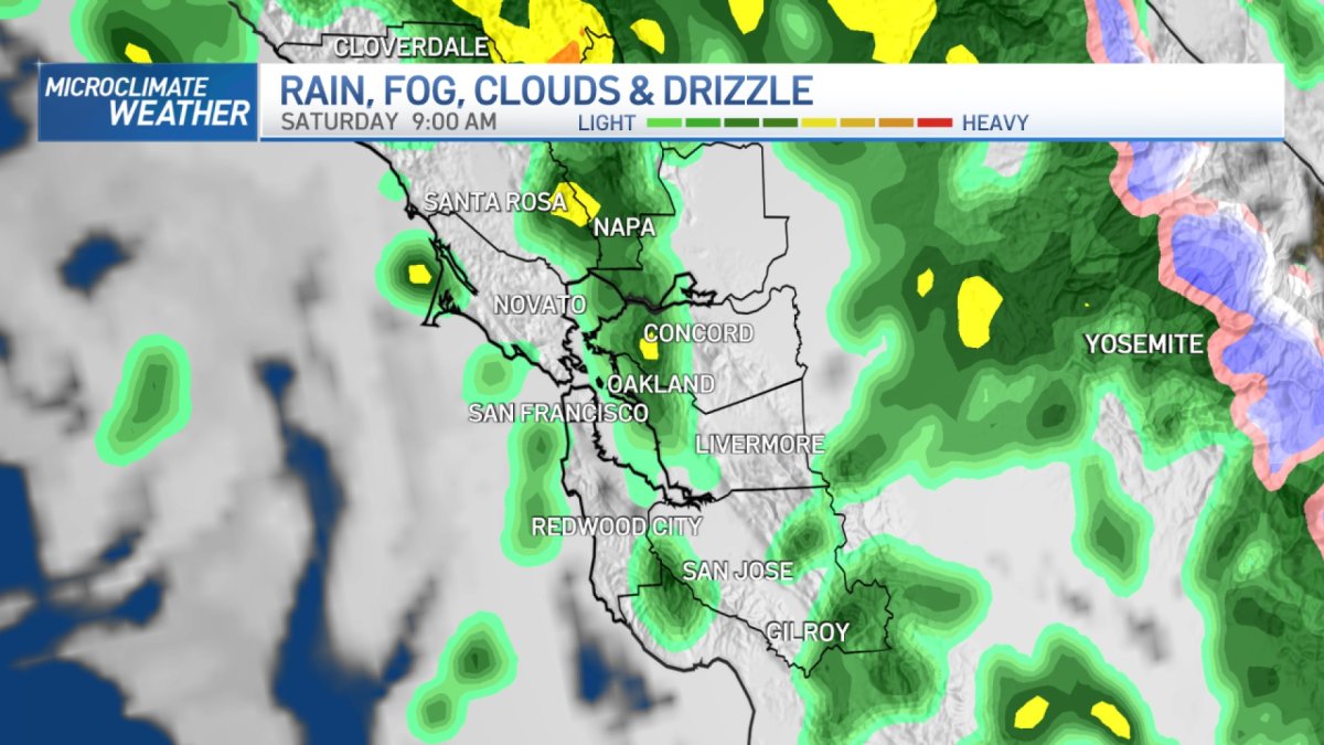 Jeff’s forecast: Saturday rain and thunderstorm chance – NBC Bay Area