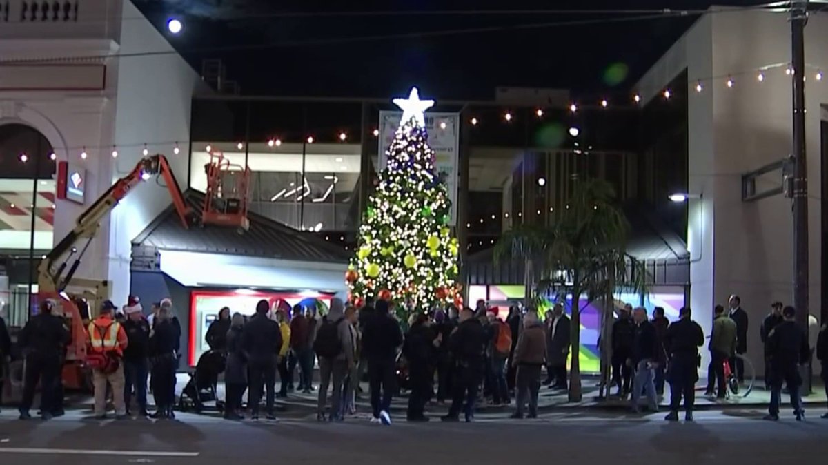 Tree lighting ceremony in San Francisco’s Castro District brings crowd