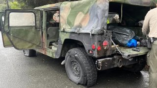 A California National Guard Humvee that was stolen.