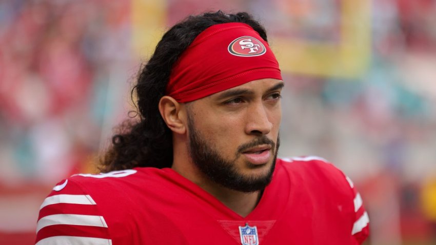 Dec 4, 2022; Santa Clara, California, USA; San Francisco 49ers safety Talanoa Hufanga (29) during the game against the Miami Dolphins at Levi’s Stadium. Mandatory Credit: Sergio Estrada-USA TODAY Sports