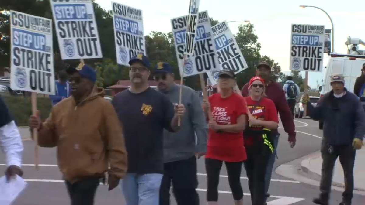 CSU workers strike, seek better pay NBC Bay Area