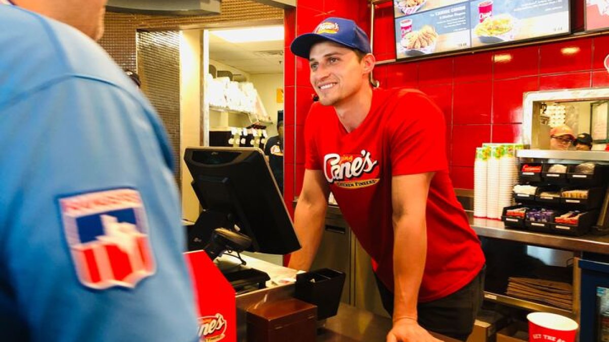 World Series MVP Corey Seager serves fans at Arlington restaurant NBC