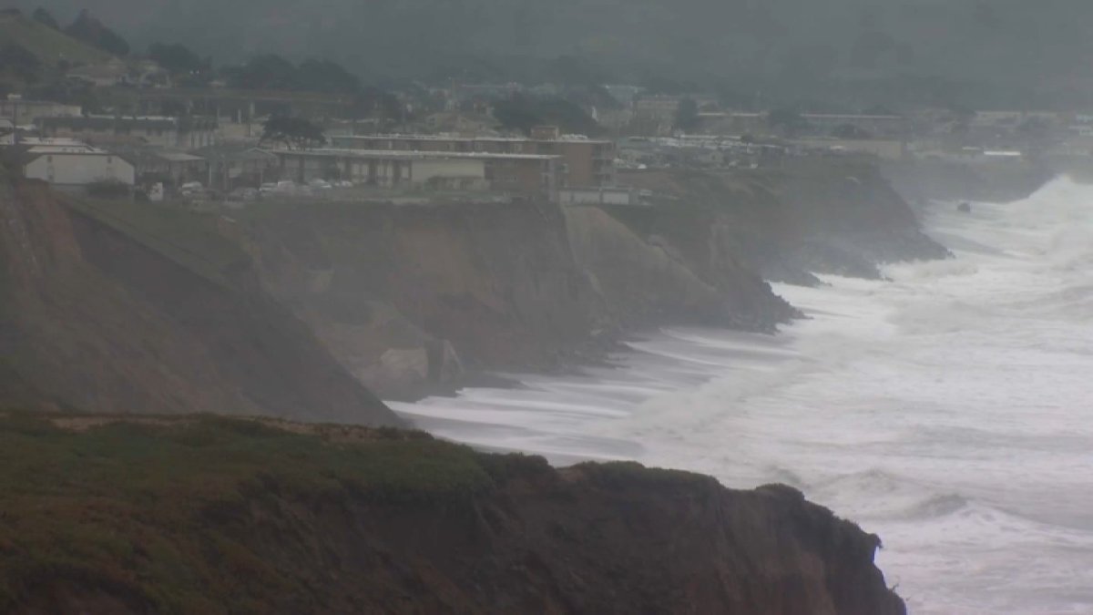 Massive waves along San Mateo coastline NBC Bay Area