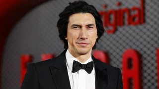 FILE - Adam Driver attends the UK Premiere of "Ferrari" at the Odeon Luxe Leicester Square on Dec. 4, 2023, in London.