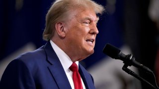 Republican presidential candidate and former President Donald Trump speaks during a rally Saturday, Nov. 18, 2023, in Fort Dodge, Iowa.