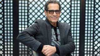 Actor Tony Shalhoub poses for a portrait to promote the Peacock film “Mr. Monk’s Last Case: A Monk Movie,” Tuesday, Dec. 12, 2023, in West Hollywood, Calif.