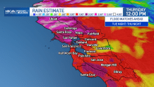 Rain estimate graphic for Thursday, Feb. 1.