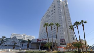 The exterior of the Tropicana Las Vegas.