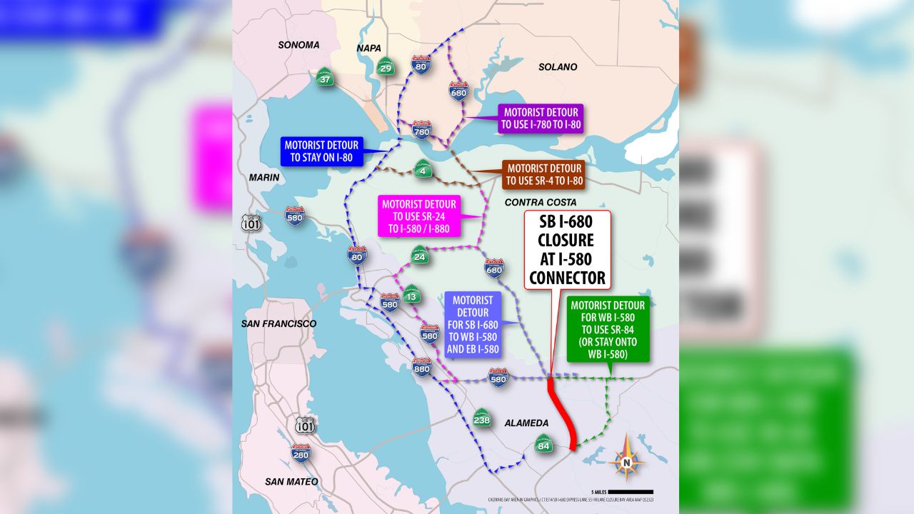 I680 closure in East Bay canceled NBC Bay Area
