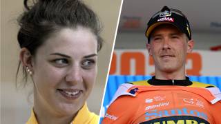 Melissa Hoskins, left, and Rohan Dennis, right.