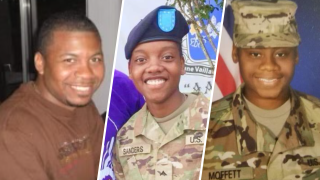 Sgt. William Jerome Rivers, Spc. Kennedy Ladon Sanders and Spc. Breonna Alexsondria Moffett