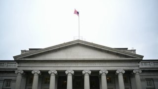 The US Department of Treasury in Washington, DC, on February 22, 2024.