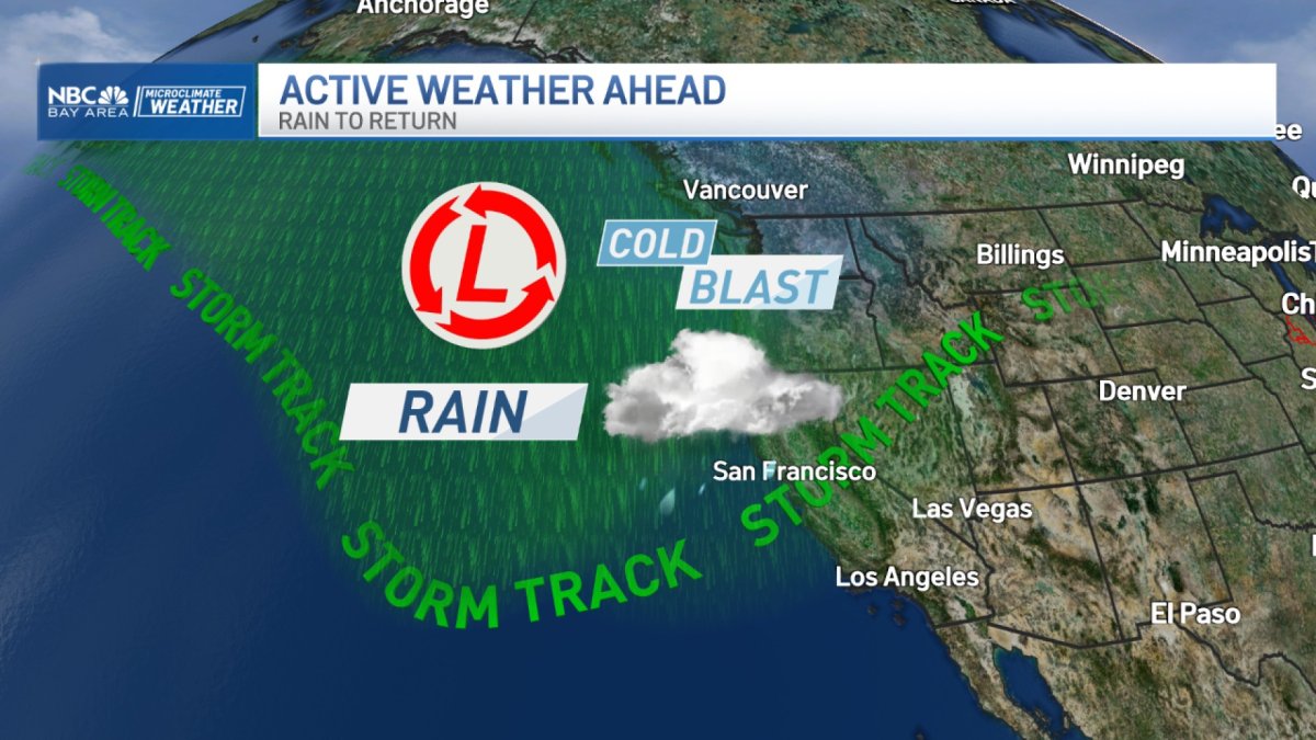 Jeff’s forecast Bay Area rain Thursday and major Sierra snow NBC Bay