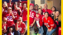 From Veronica Pinkney: 
"Niner fans through the years."