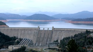 Shasta Dam near Shasta, Calif. is pictured on Feb. 22, 2008.