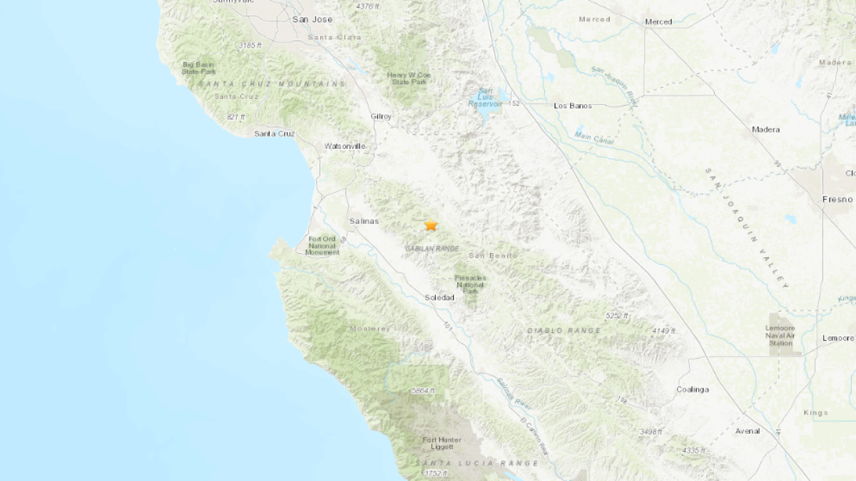Earthquake gilroy california