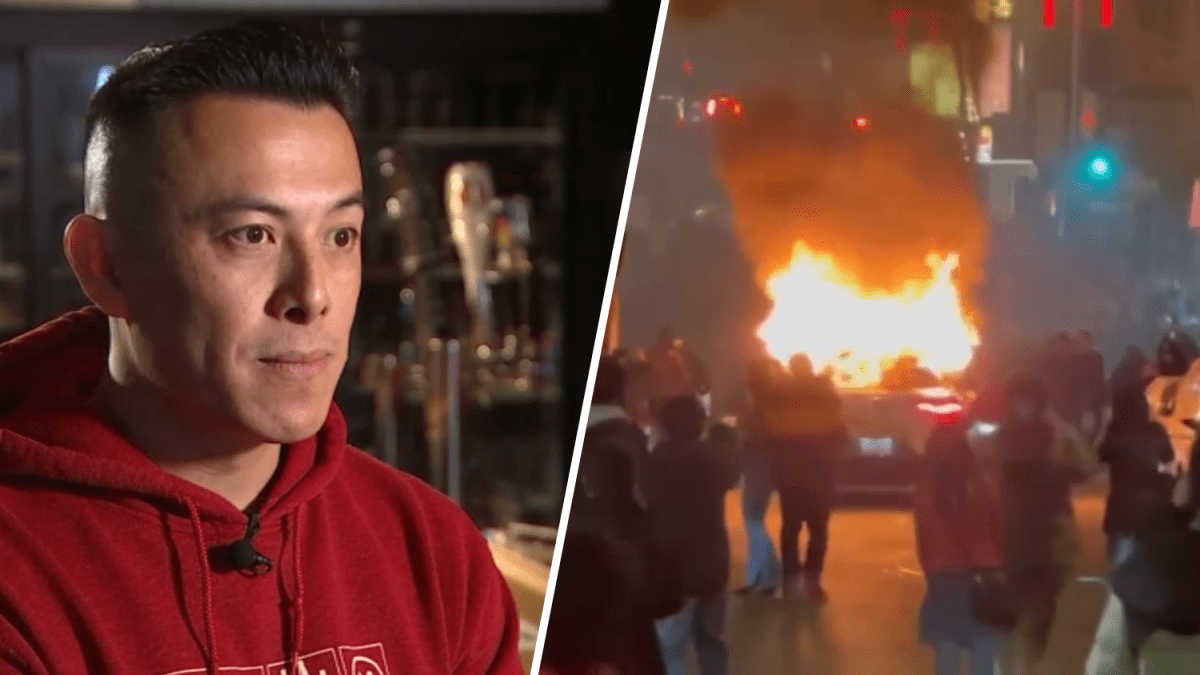 San Francisco business owner speaks out after Waymo car set on fire outside his bar – NBC Bay Area