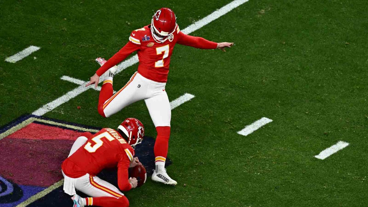 Harrison Butker breaks Super Bowl record for longest field goal – NBC ...