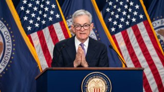 U.S. Federal Reserve Chair Jerome Powell attends a press conference in Washington, D.C., the United States, on Dec. 13, 2023.