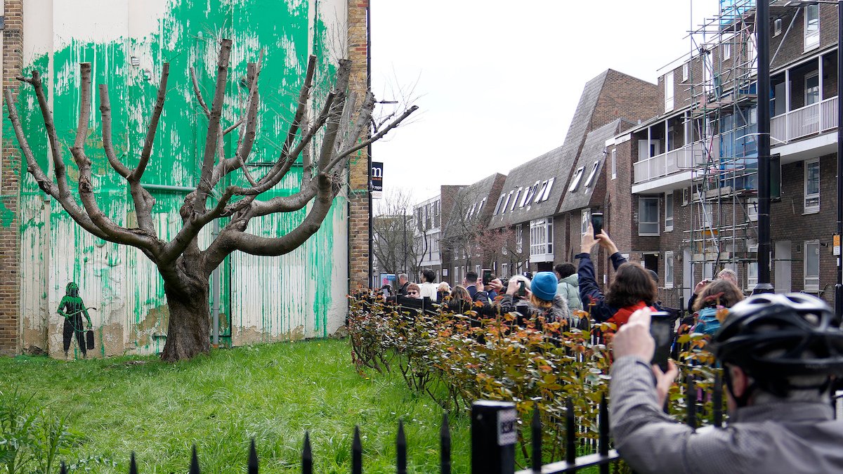 New Banksy tree mural sprouts in London NBC Bay Area