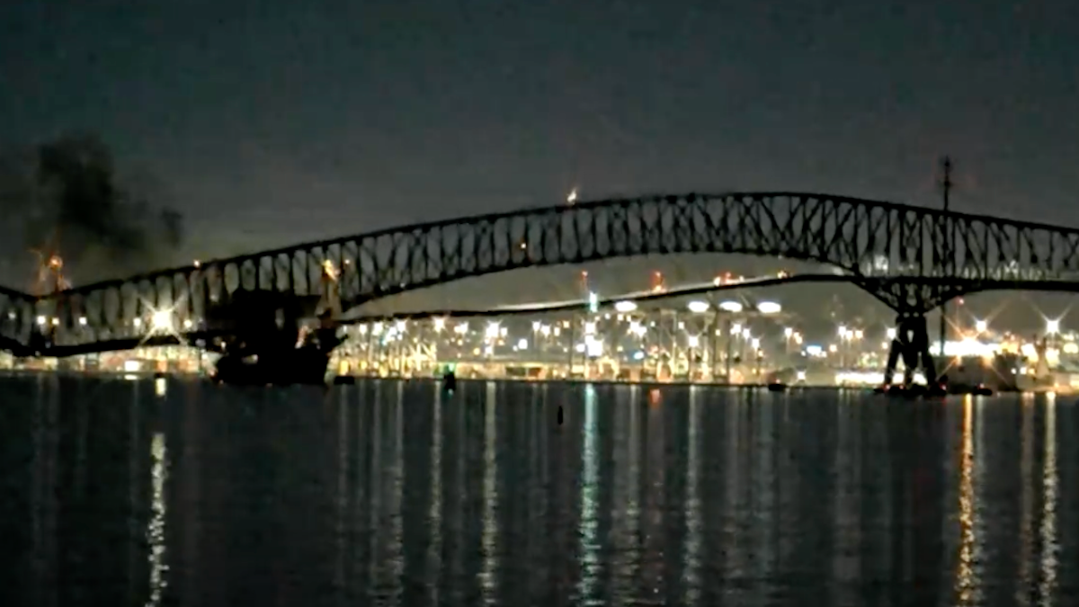 Video shows collapse of Baltimore’s Francis Scott Key Bridge NBC Bay Area