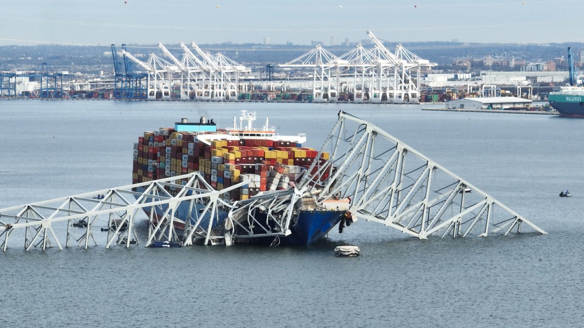 Baltimore’s Francis Scott Key Bridge collapses after ship collision