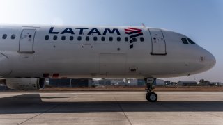 A Latam Airlines aircraft.