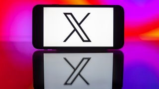 In this photo illustration, the X formerly twitter logo is