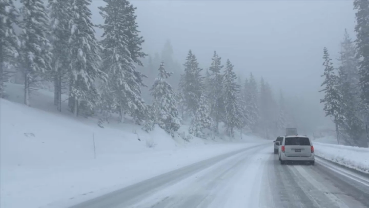 Snow piles up in the Sierra Nevada NBC Bay Area