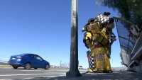 Aiming to lift spirits of passers-by, homeless San Jose artist creates elaborate, wearable suits of armor