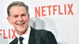 Netflix co-founder Reed Hastings attends a red carpet for the Netflix launch at Palazzo Del Ghiaccio on October 22, 2015 in Milan, Italy.