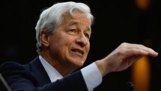 JPMorgan Chase CEO and Chairman Jamie Dimon gestures as he speaks during the U.S. Senate Banking, Housing and Urban Affairs Committee oversight hearing on Wall Street firms, on Capitol Hill in Washington, U.S., December 6, 2023.