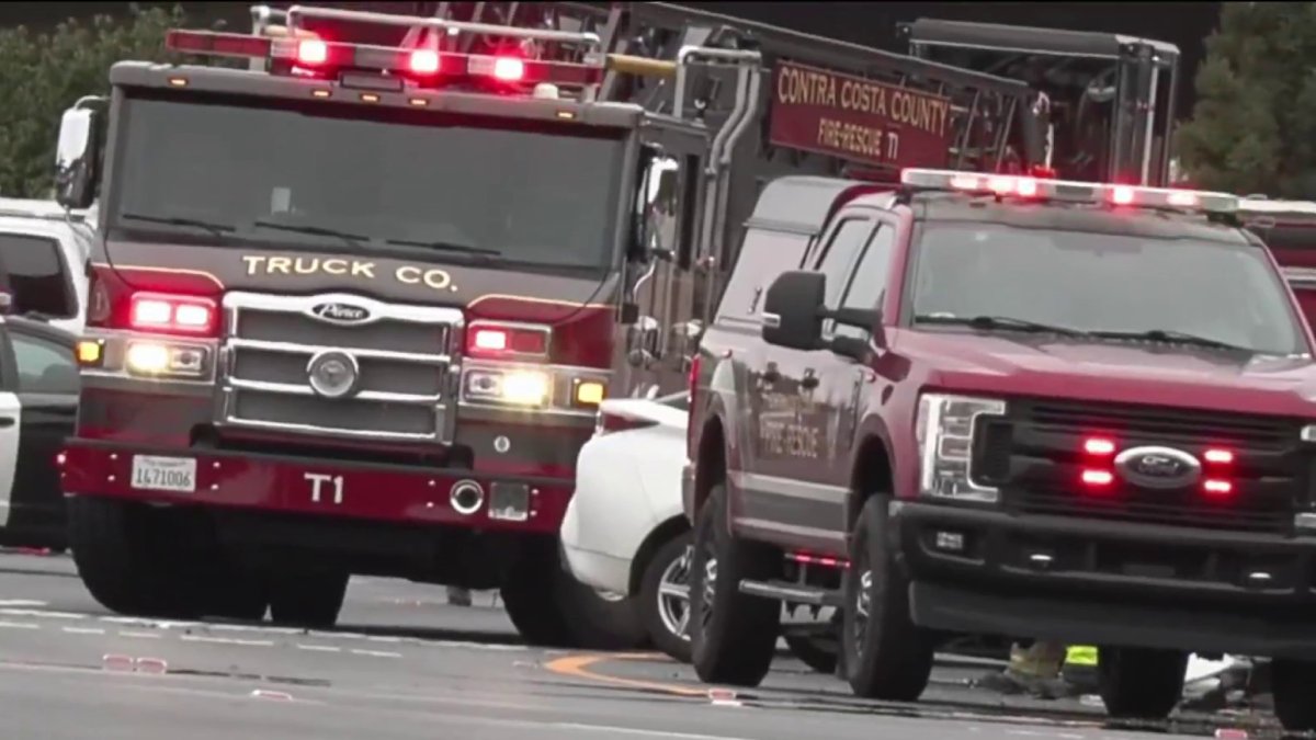 Car hits fire truck responding to crash on I-680 in Walnut Creek – NBC Bay Area