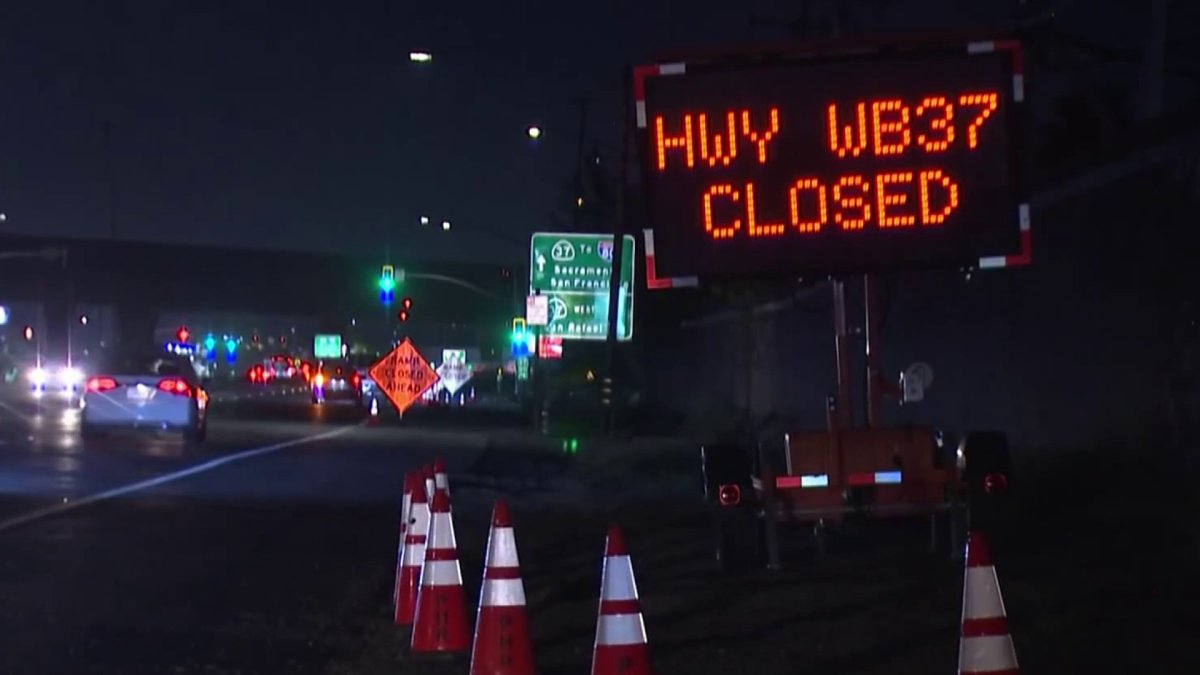 Part of Hwy. 37 closed for the weekend NBC Bay Area