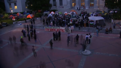 Pro-Palestine demonstrators protest on UC Berkeley Campus for second day