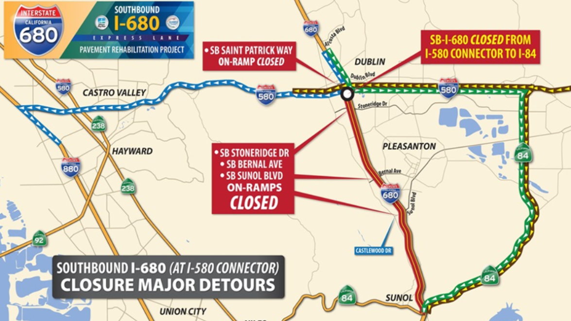 680 Freeway Closure Today