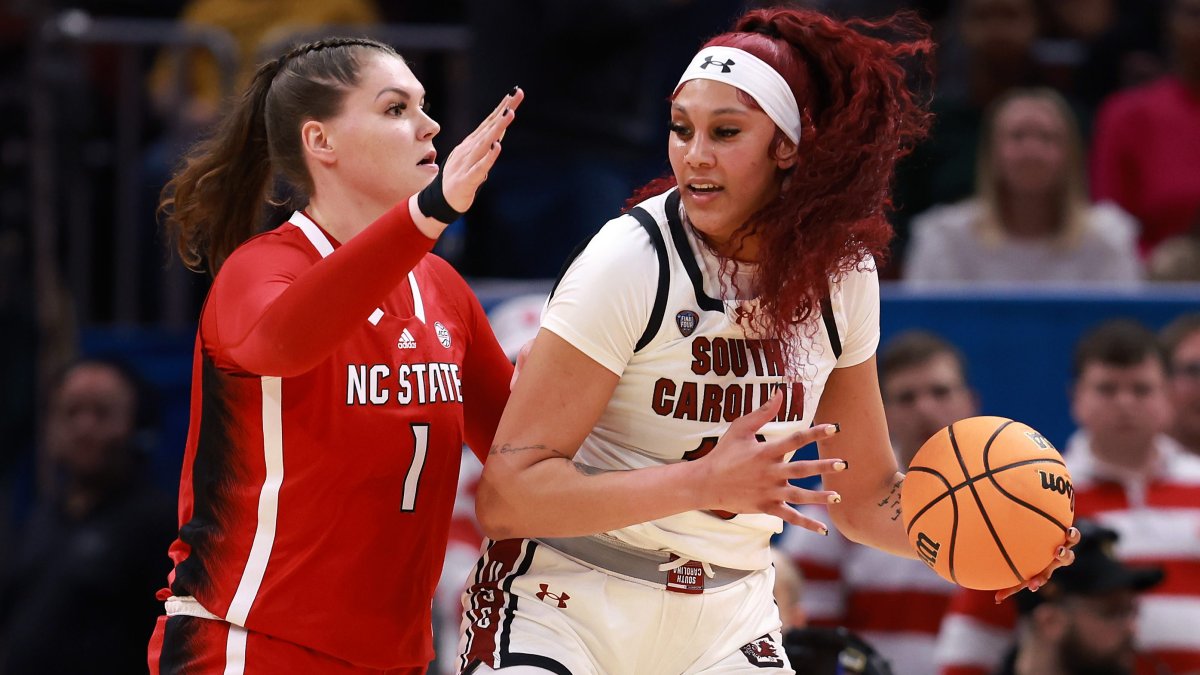 Unbeaten South Carolina rolls past NC State in women’s Final Four NBC