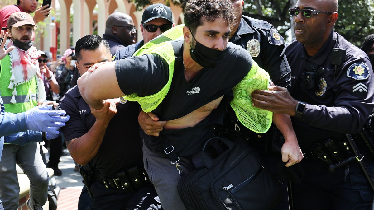 Dozens of pro-Palestine protesters arrested at USC following