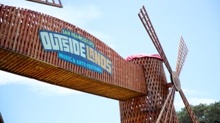 Signage is seen during the 2019 Outside Lands Music And Arts Festival at Golden Gate Park on August 09, 2019 in San Francisco, California.