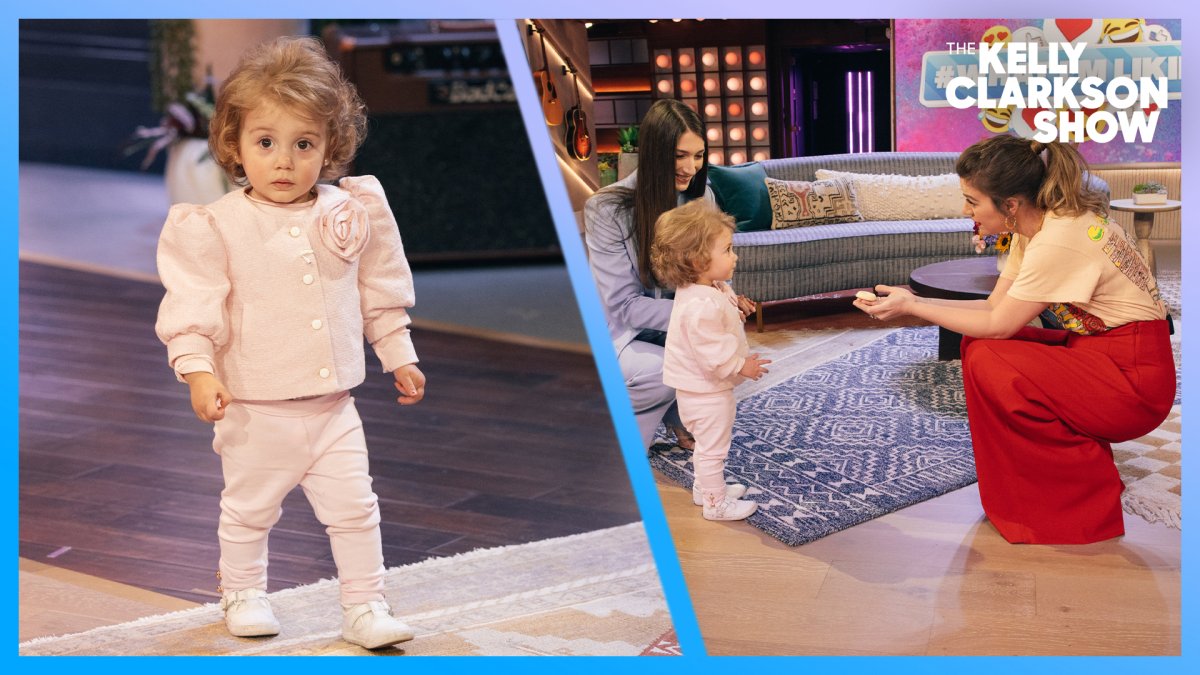 TikTok star and toddler Evelyn Mae visits ‘The Kelly Clarkson Show ...