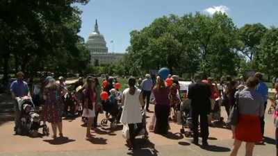 Families from across US lobby Congress for more child care support