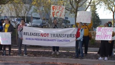 Activists protest inmate tranfers at Dublin women's prison