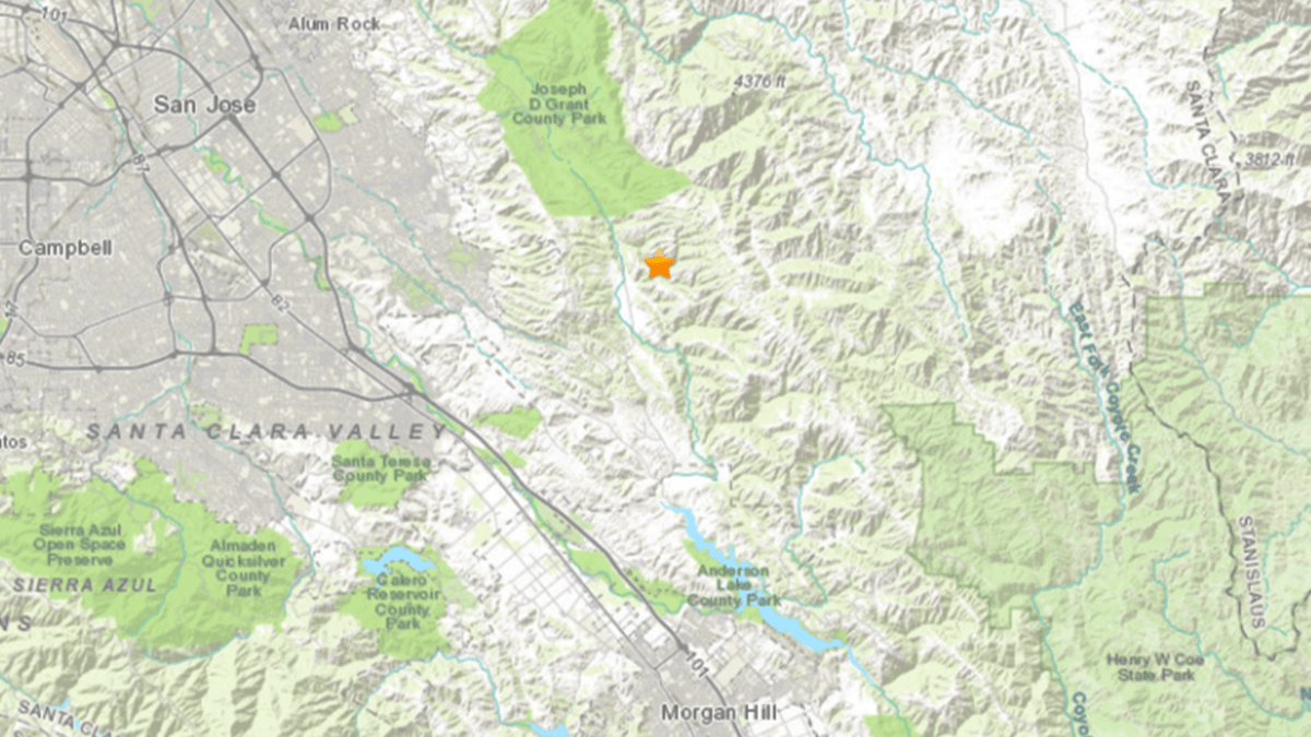 M2.9 Earthquake Rattles Near San Jose – Nbc Bay Area