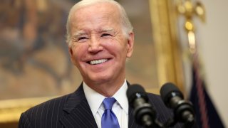 U.S. President Joe Biden delivers remarks on the September Jobs Report at the White House in Washington, D.C., on Oct. 6, 2023.