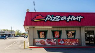 A Pizza Hut store is seen on November 01, 2023 in Austin, Texas.