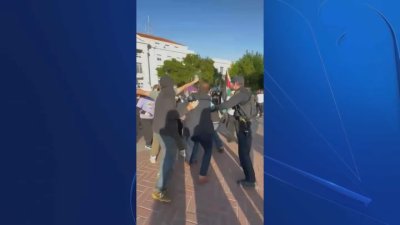 Clash at UC Berkeley protest encampment