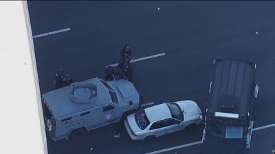 Pursuit standoff causes traffic backup in Solano County