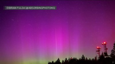 Time Lapse of Northern Lights seen in Northern California